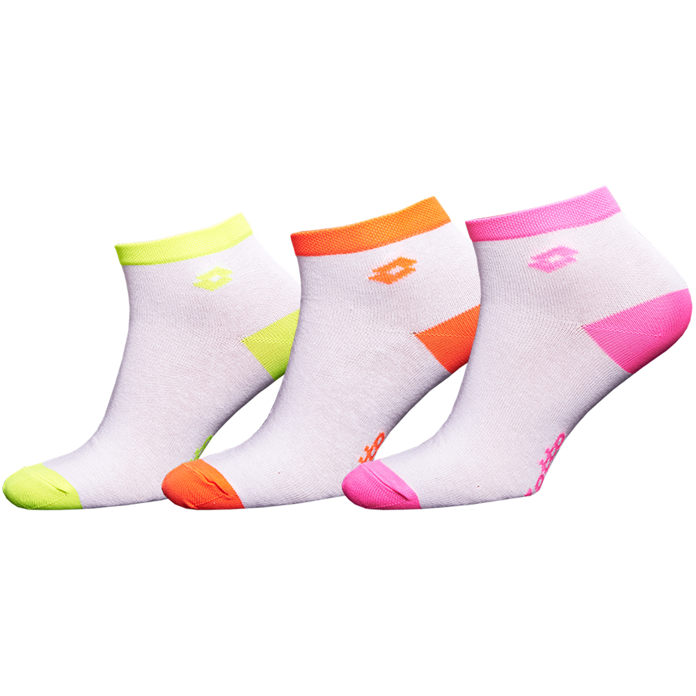 

Носки Lotto WOMAN LOW CUT SOCKS (Упаковка,3 пары) F_KRIS_BI, Neon white