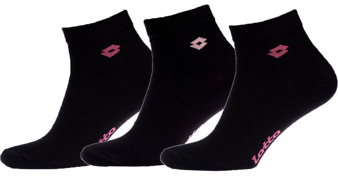 

Носки Lotto WOMAN ANKLE SOCKS (Упаковка,3 пары) KRIS_NE, Black