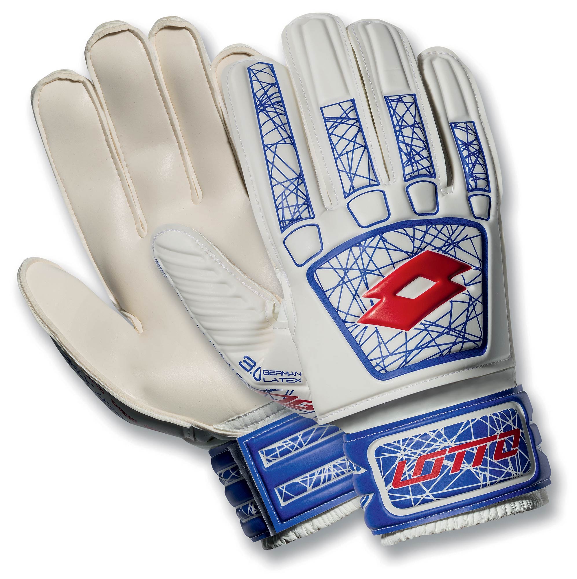 

Перчатки вратарские Lotto GLOVE LZG 800 S4048, White/fluo red