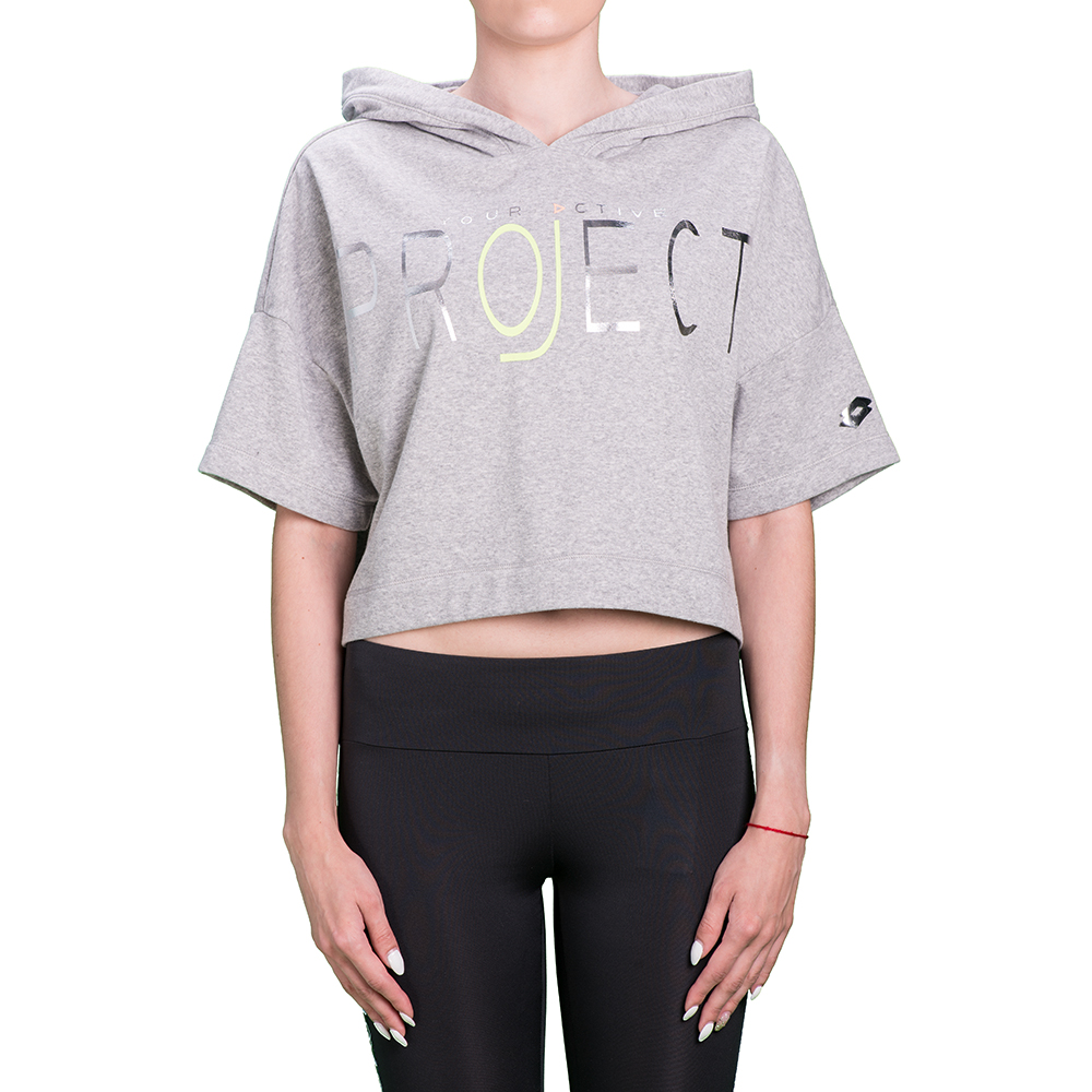 

Худи женская Lotto INDY III SWEAT HD FT W S6043, Grey dark melange