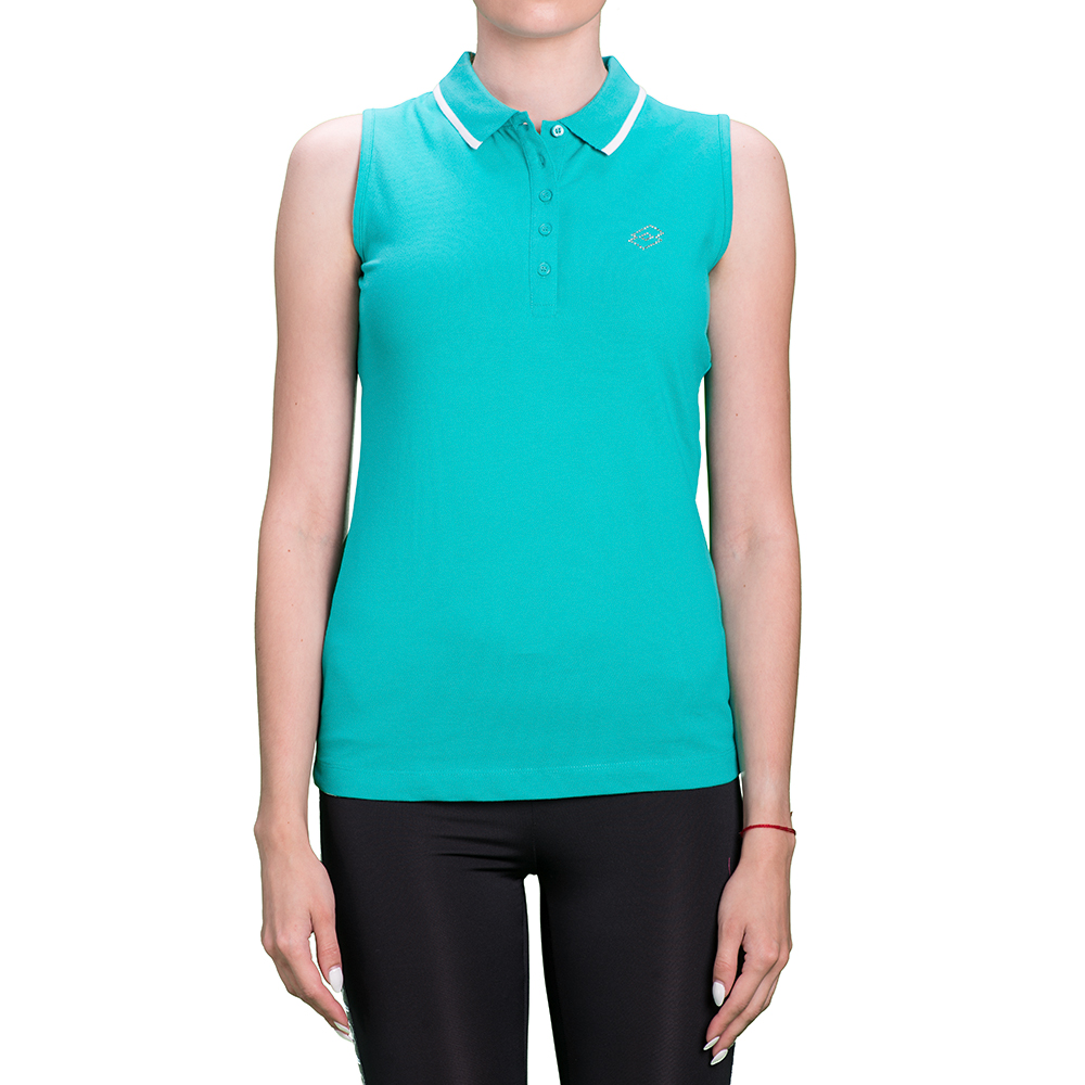 

Тенниска женская Lotto L73 POLO SL STC PQ W S6871, Green water/white