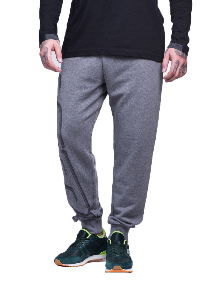 

Брюки мужские Lotto DEVIN V PANTS RIB PRT FT S8716, Graphite melange