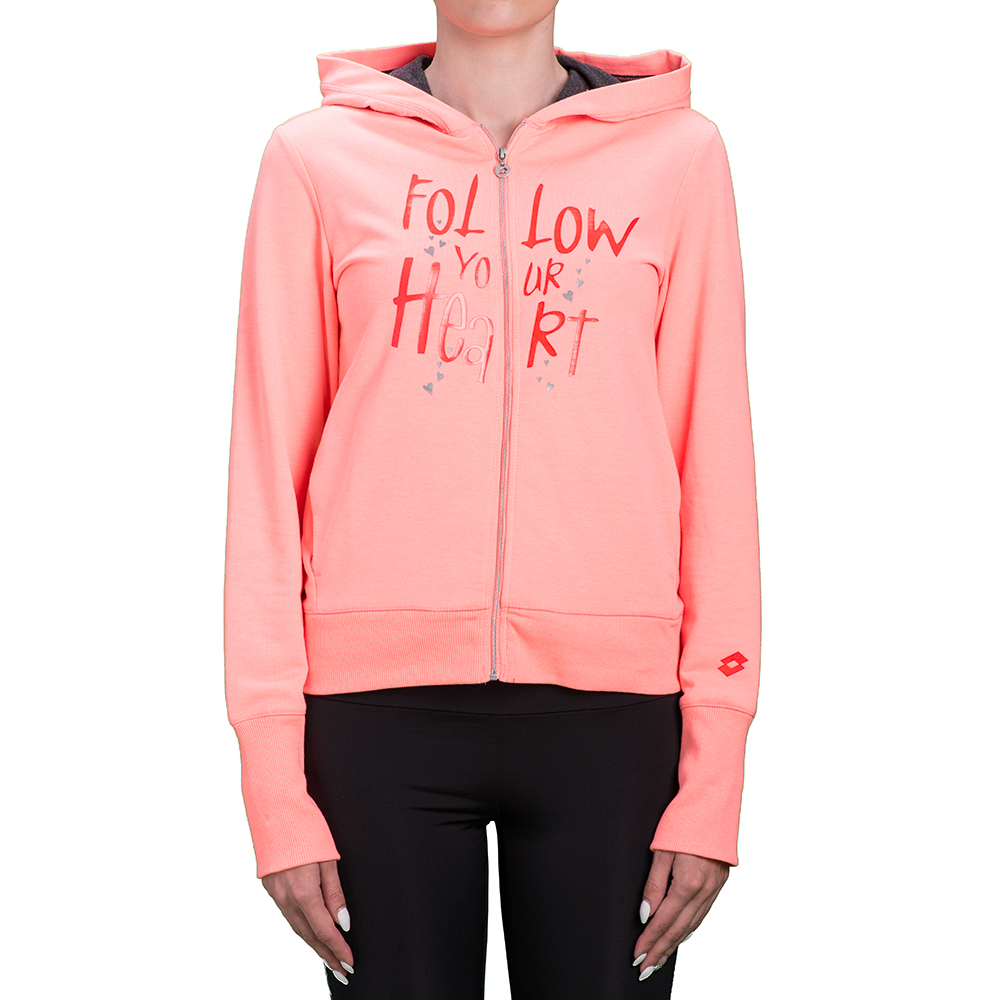 

Худи детская Lotto DOLLY V SWEAT FZ HD G S9168, Rose neon/black melange persian