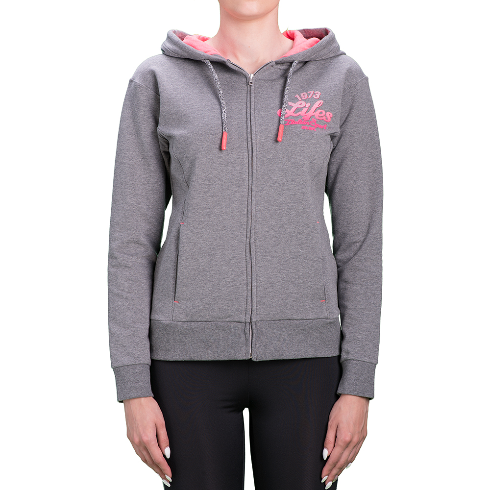 

Худи женская Lotto ABIGAIL V SWEAT FZ HD W S9183, Graphite melange