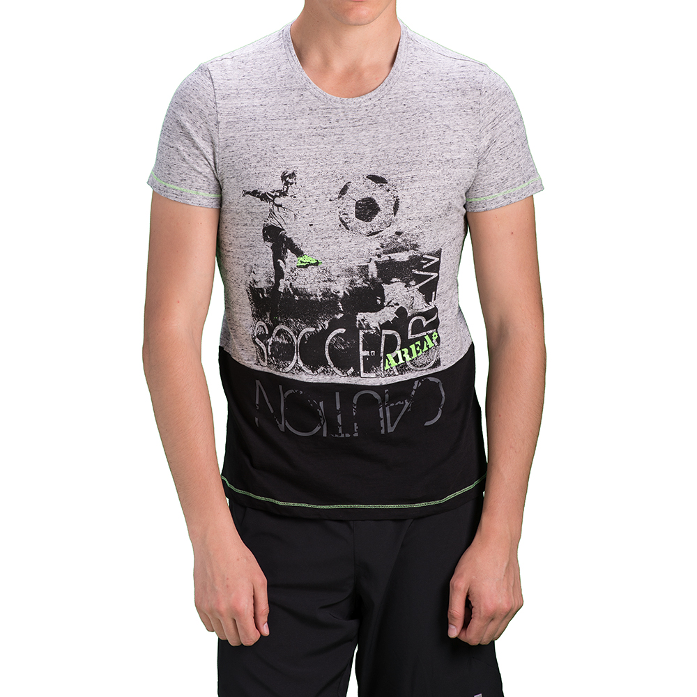 

Футболка детская Lotto MARCUS V TEE B S9203, Grey melange/black