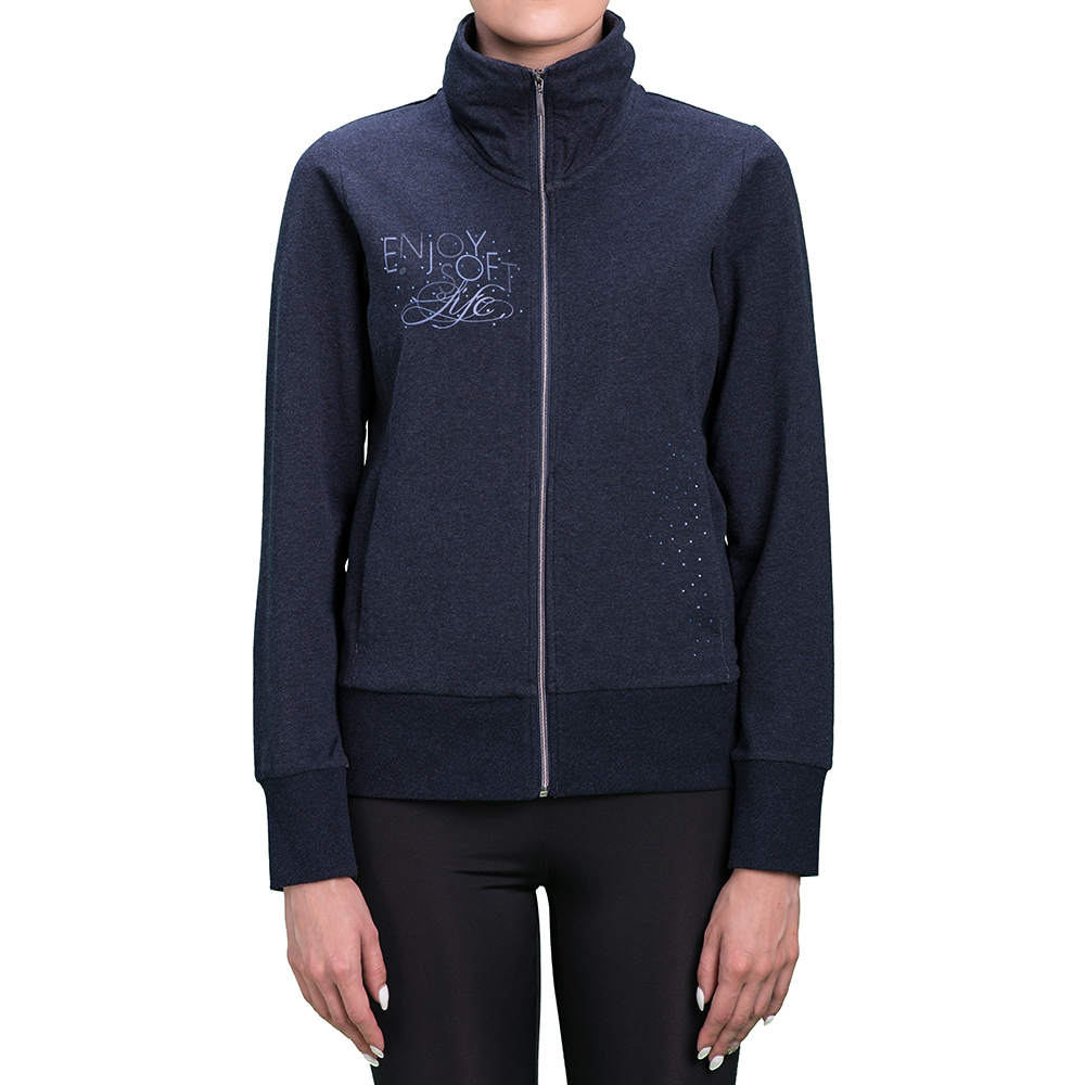 

Кофта женская Lotto LULU V SWEAT FZ STC FT W S9228, Navy melange