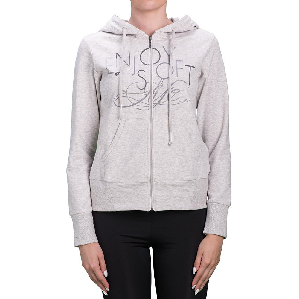

Худи женская Lotto LULU V SWEAT FZ HD STC W S9230, Grey melange birch