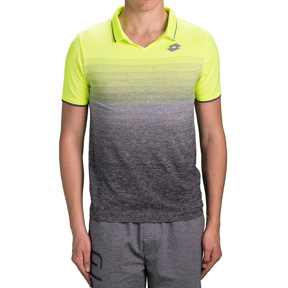 

Тенниска мужская Lotto COURT II POLO T1815, Yellow neon/black melange