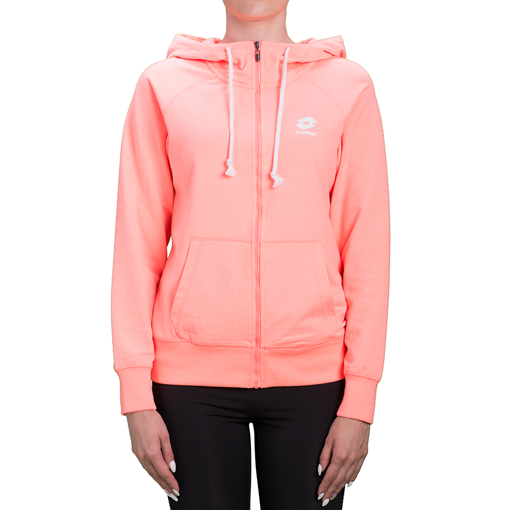 

Худи женская Lotto SMART SWEAT FZ HD FT W T2250, Pink melange bright