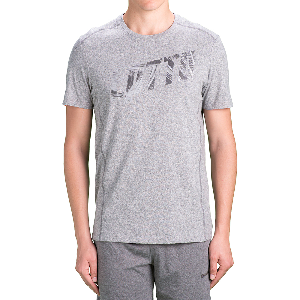 

Футболка мужская Lotto DEVIN VI TEE T2399, Grey melange/orange bright