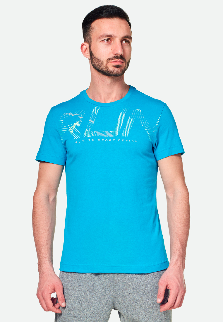 

Футболка мужская Lotto L73 III TEE RUN T2676, Blue scuba/pearl