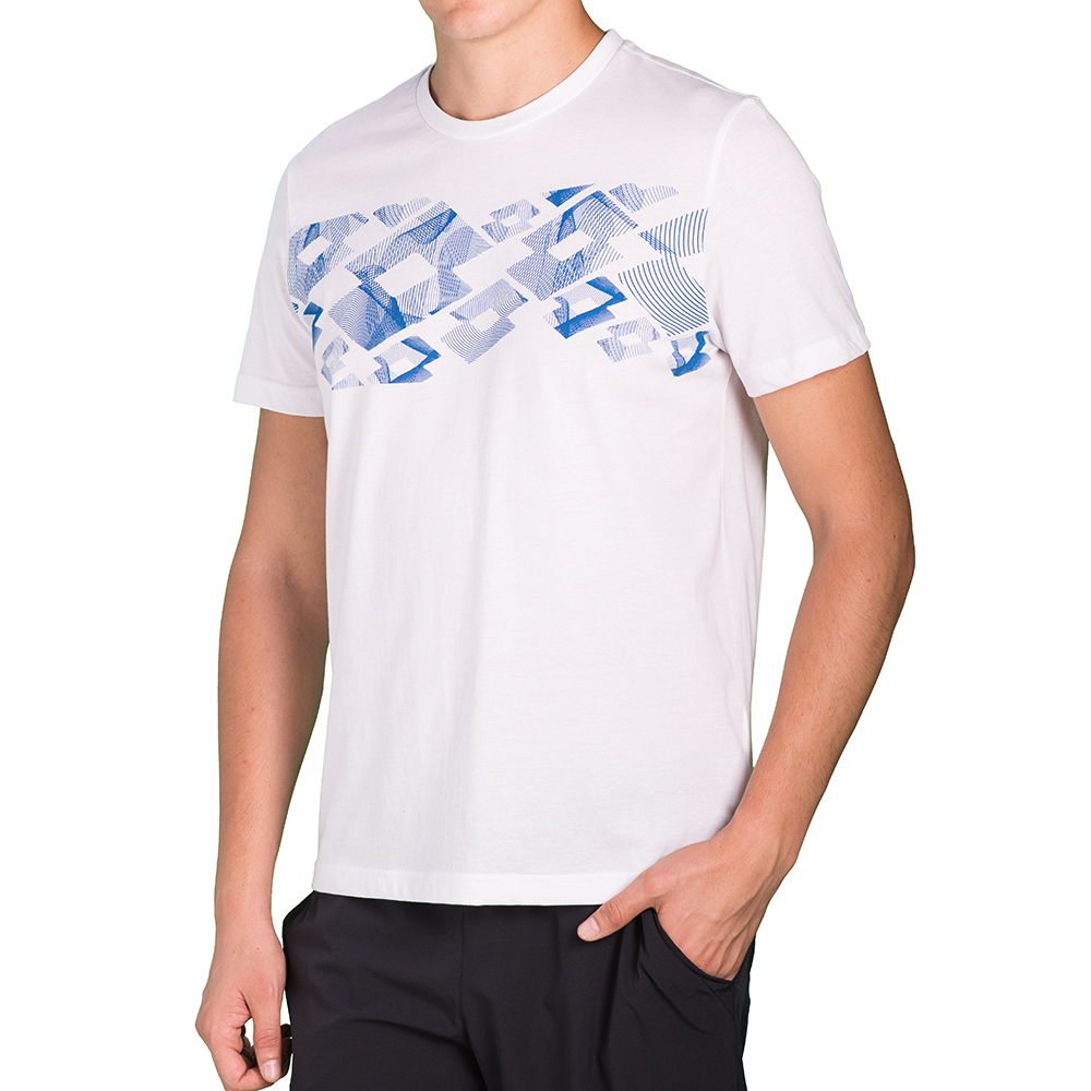 

Футболка мужская Lotto L73 III TEE LOSANGA T2680, White/blue spot