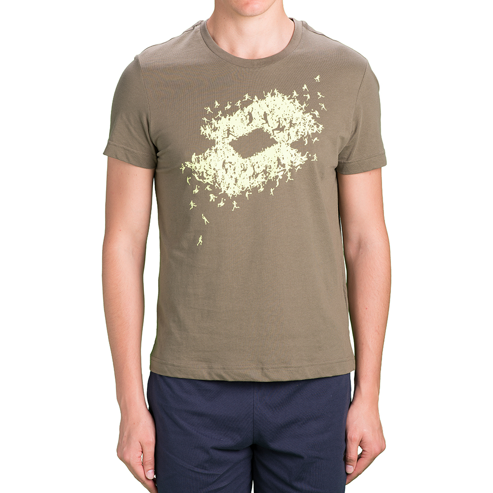

Футболка мужская Lotto L73 III TEE LOTTO T2713, Grey thyme/yellow neon