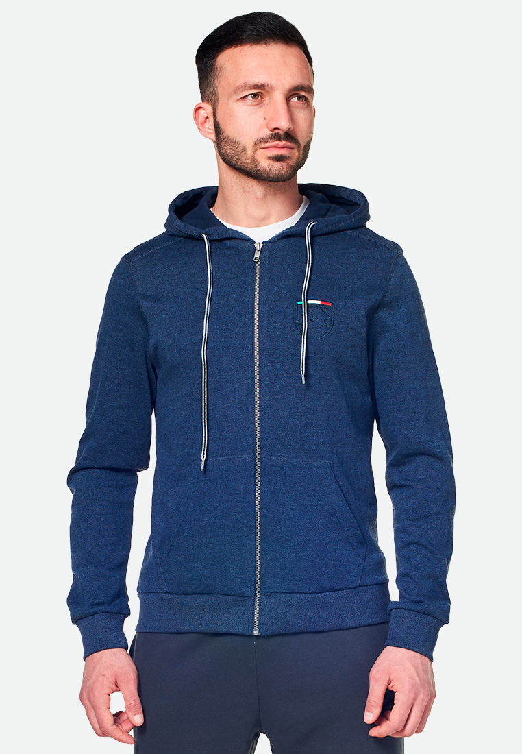 

Худи мужская Lotto TEAMCUP VI SWEAT FZ HD T2934, Navy melange misty1