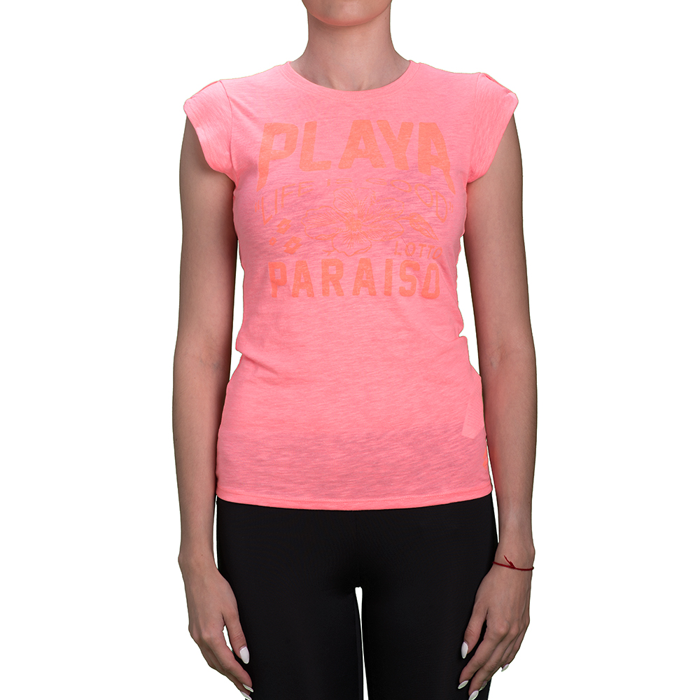 

Футболка женская Lotto LIGHT TOPS TEE PRT W T3001, Pink powder