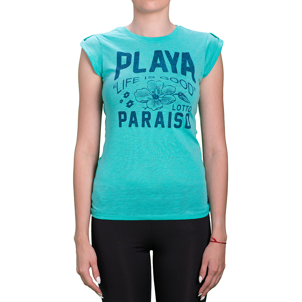 

Футболка женская Lotto LIGHT TOPS TEE PRT W T3003, Green thai