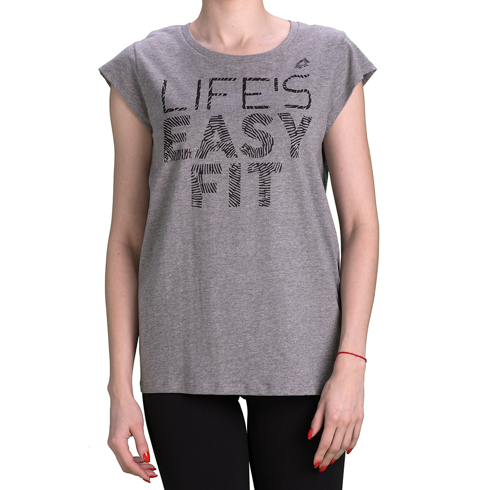 

Футболка женская Lotto EASY FIT TEE W T3012, Grey melange iron