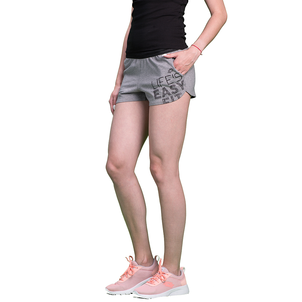 

Шорты женские Lotto EASY FIT SHORT W T3017, Grey melange iron