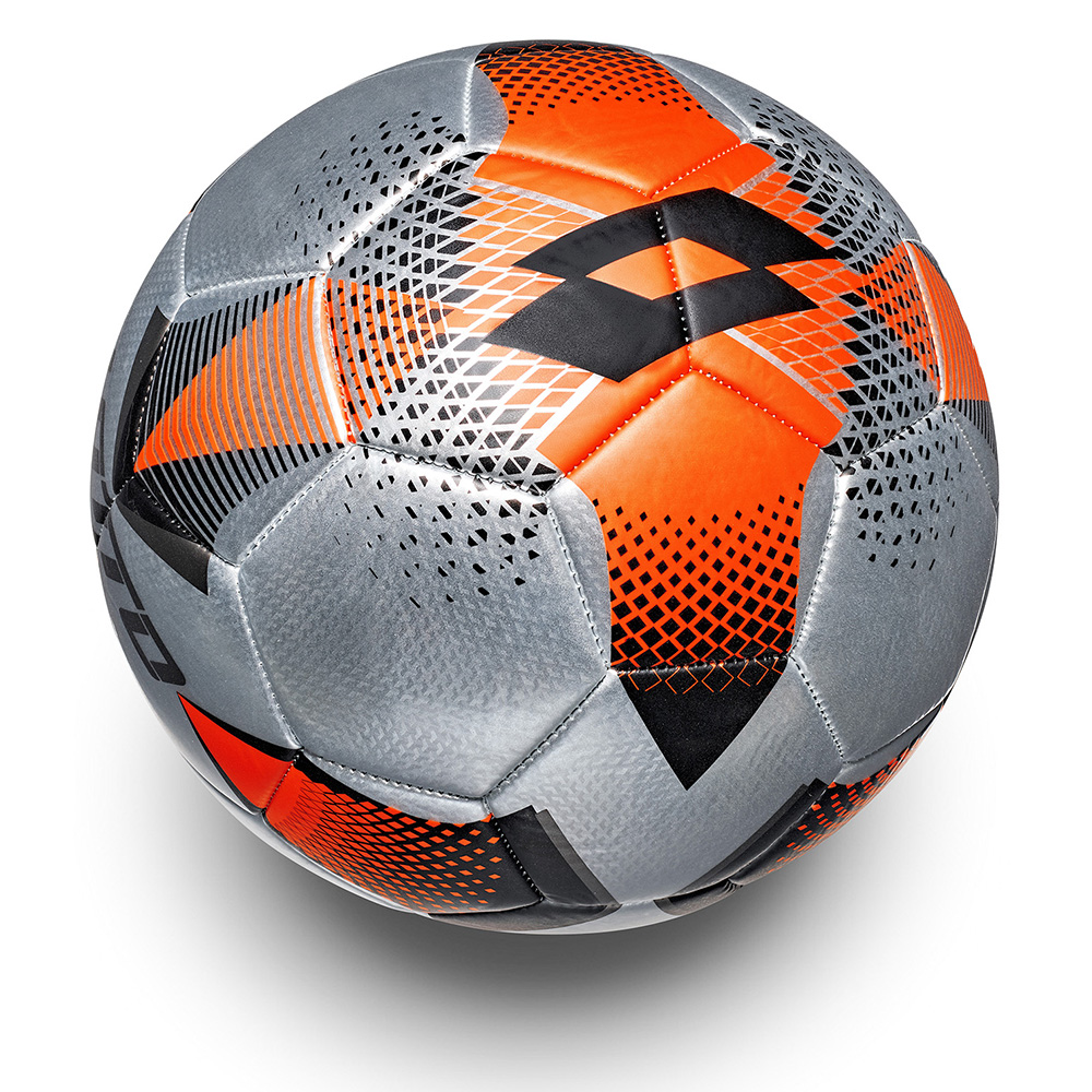

Мяч футбольный Lotto BALL FB 900 IV  T3690/T3708, Silver metal/fluo fanta
