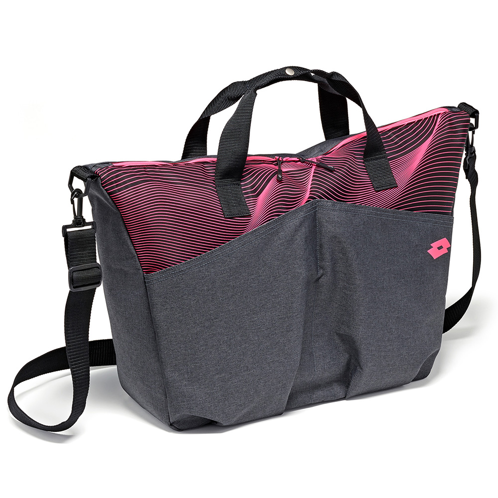 

Сумка Lotto SHOULDER BAG FITNESS IV W T3737/T3780, Black/fluo coral