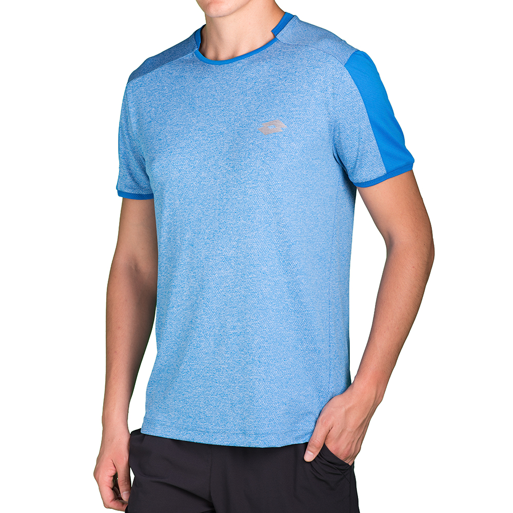 

Футболка мужская Lotto DRAGON TECH II TEE T5025, Blue melange/blue over