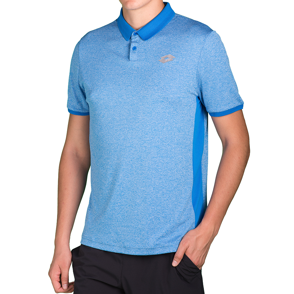 

Тенниска мужская Lotto DRAGON TECH II POLO T5028, Blue melange/blue over