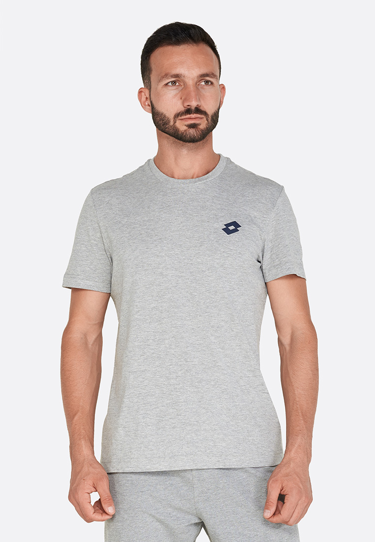 

Футболка мужская Lotto L73 TEE BS T5744, Grey dark melange/navy