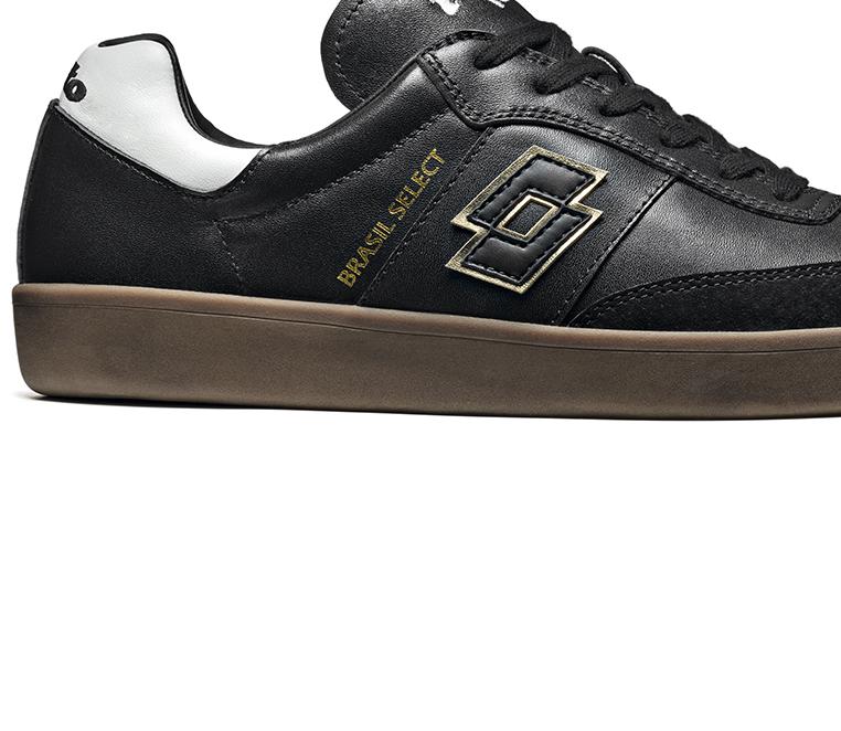 

Кроссовки мужские Lotto BRASIL SELECT LTH T7364, Black/gold star